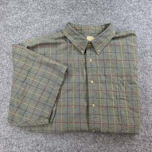 Vintage 80s/90s Eddie Bauer Men's Plaid Button-Down Shirt Size 3XL XXXL Rare